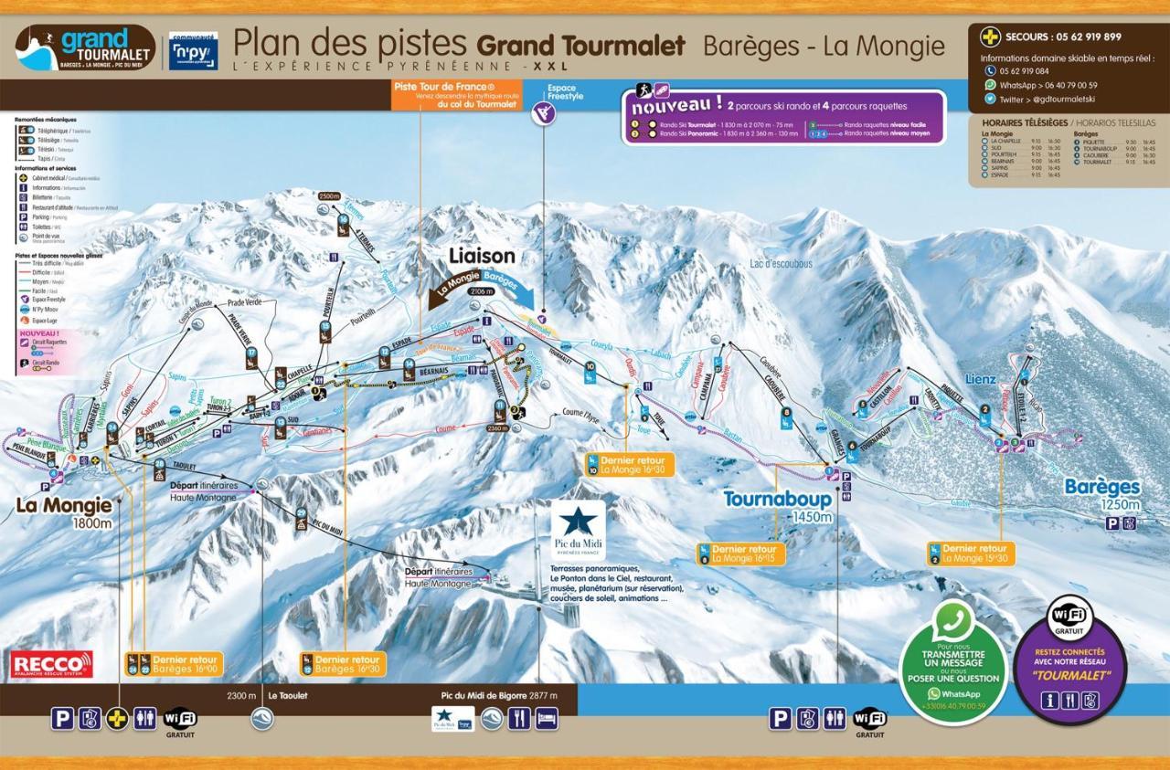 Duplex 8 Couchages, Au Pied Des Pistes De La Mongieアパートメント エクステリア 写真